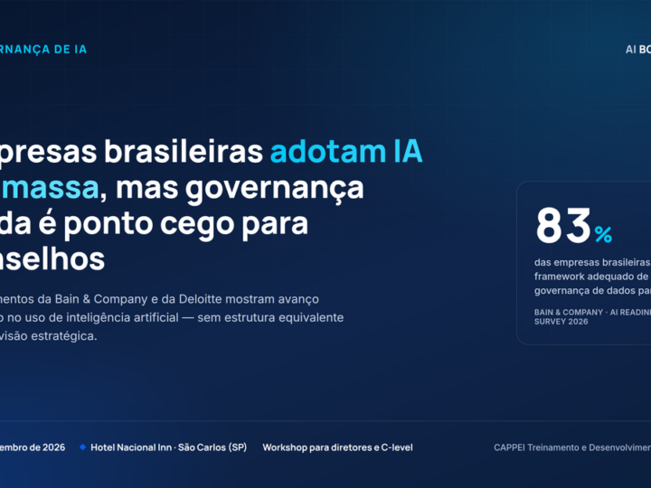 Adoção de IA avança, mas governança ainda é ponto cego