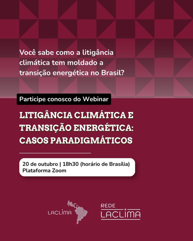 Webinário debate avanço da litigância climática